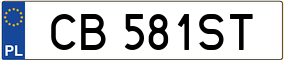 Truck License Plate